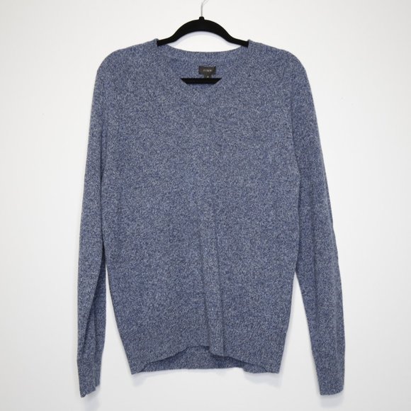 J. Crew Other - J. Crew Blue V-Neck Lambs Wool Sweater